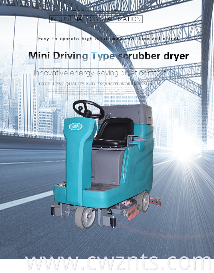 Ride On Industrial Electric Floor Scrubber Dryer Cleaning Machine